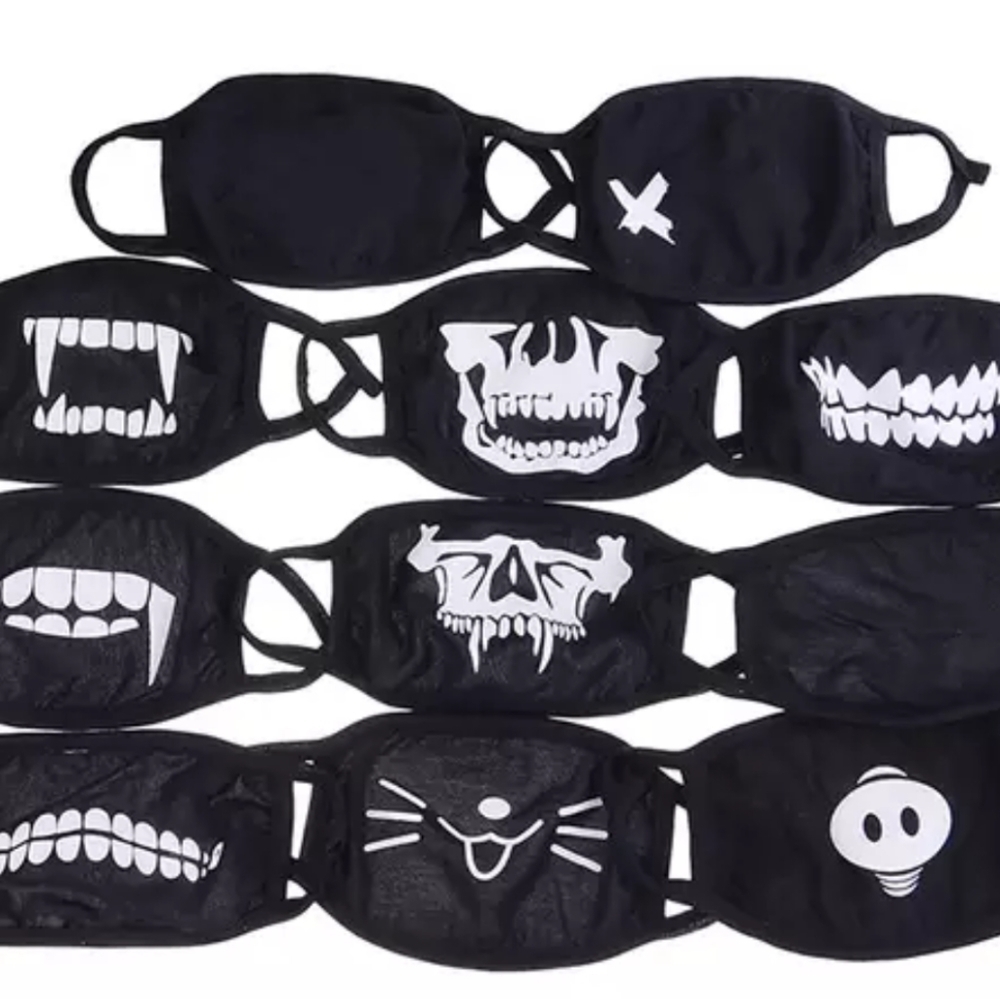 Face mask skull X cute bear